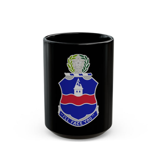 142nd Infantry Regiment (U.S. Army) Black Coffee Mug-15oz-The Sticker Space