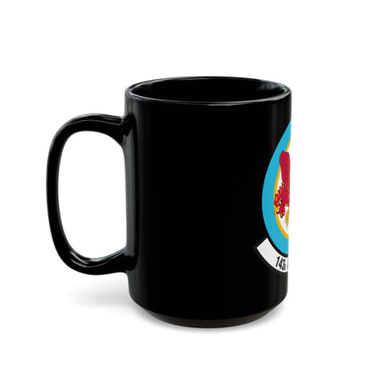 143 Airlift Squadron (U.S. Air Force) Black Coffee Mug-The Sticker Space