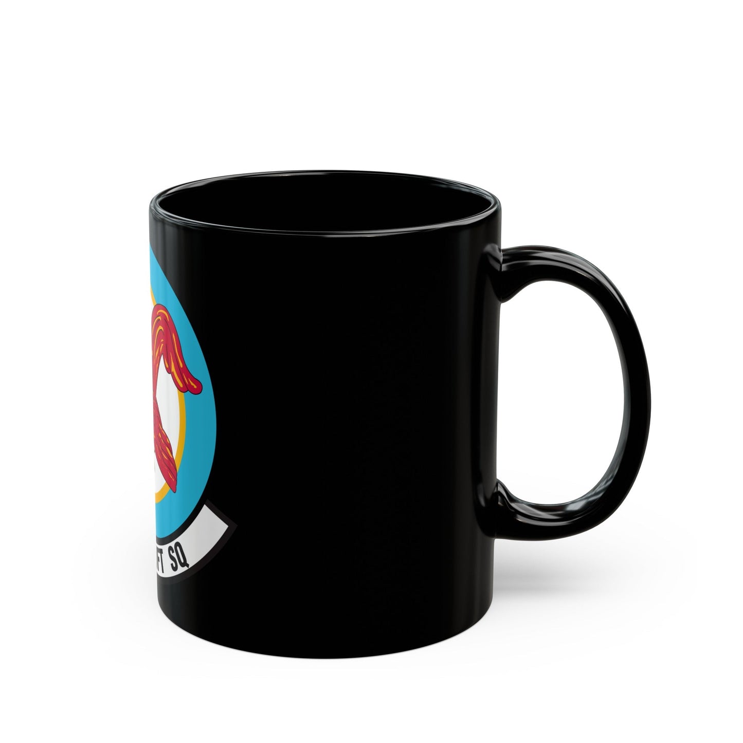 143 Airlift Squadron (U.S. Air Force) Black Coffee Mug-The Sticker Space