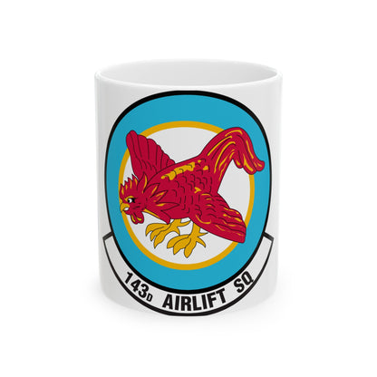 143 Airlift Squadron (U.S. Air Force) White Coffee Mug-11oz-The Sticker Space