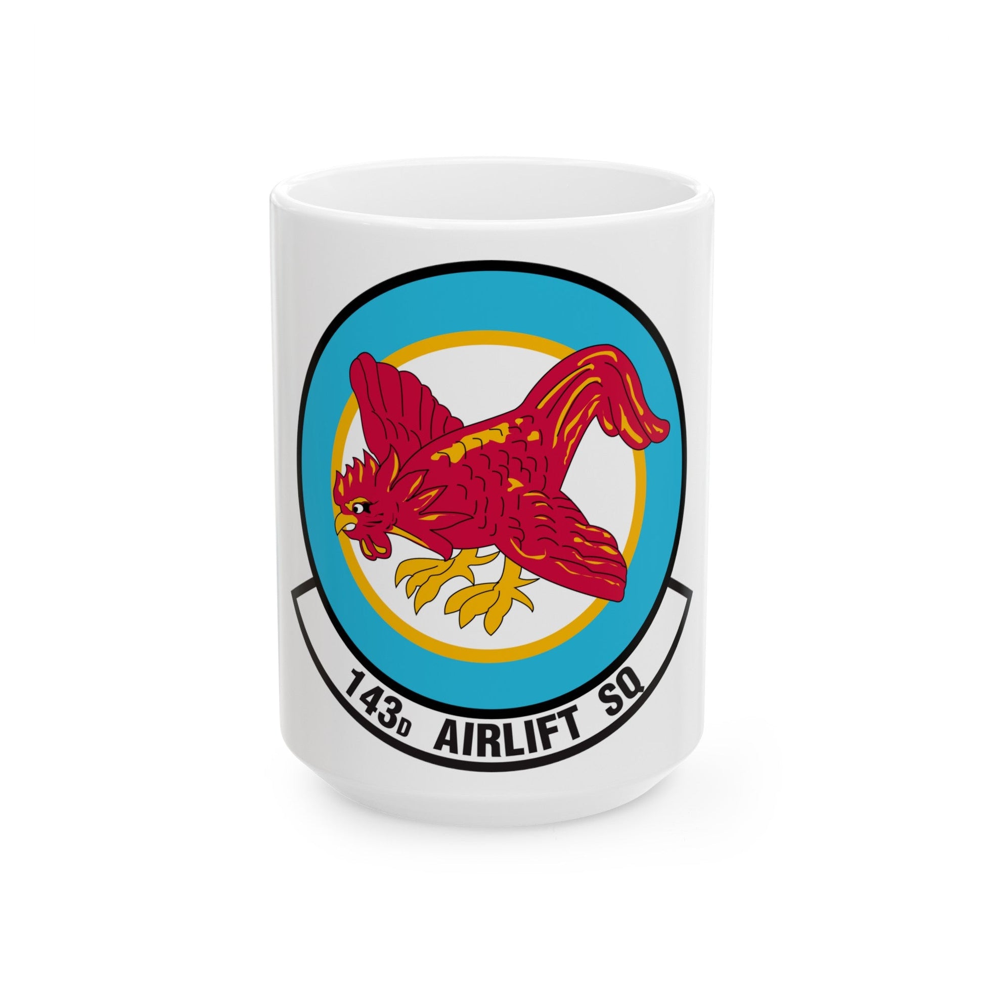 143 Airlift Squadron (U.S. Air Force) White Coffee Mug-15oz-The Sticker Space