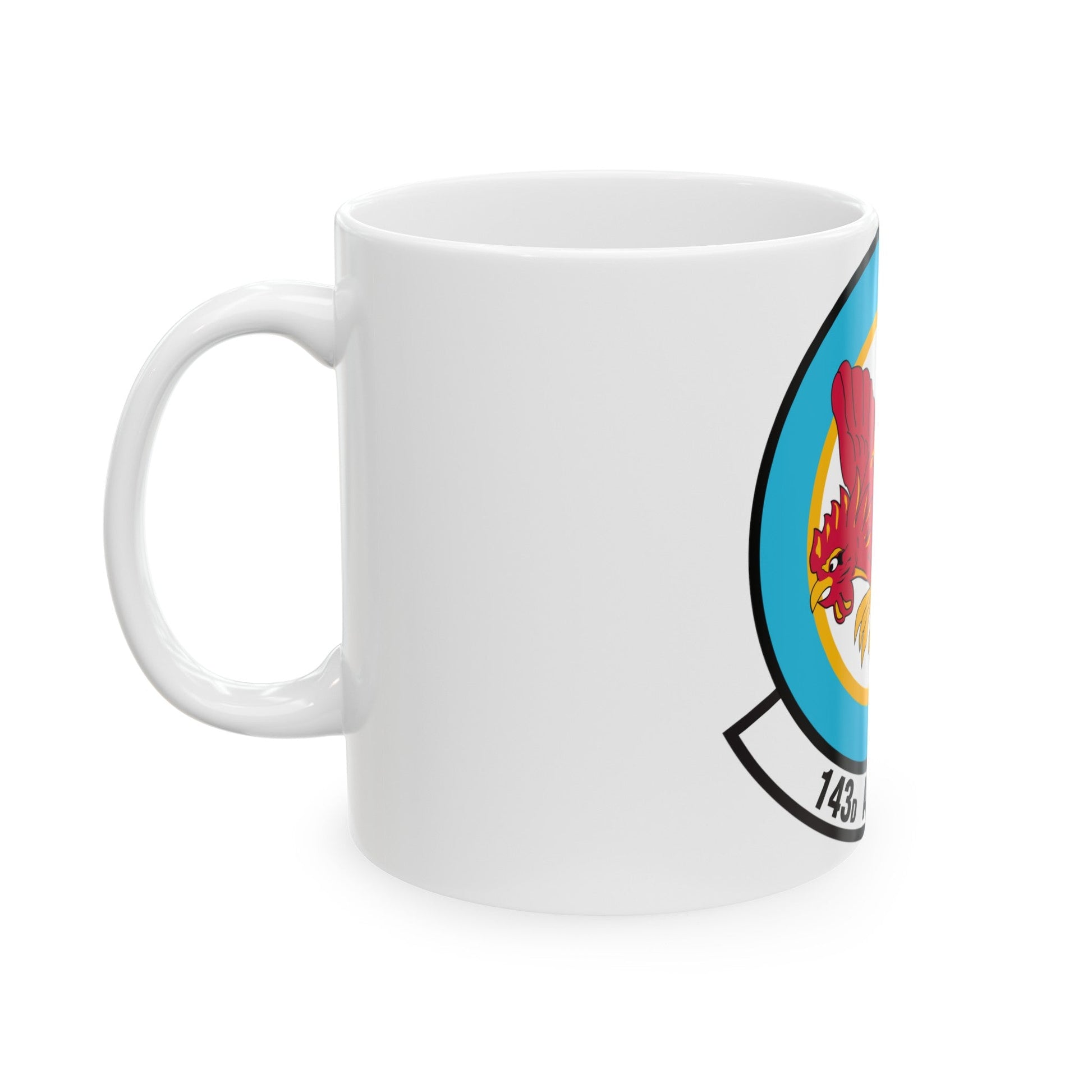 143 Airlift Squadron (U.S. Air Force) White Coffee Mug-The Sticker Space