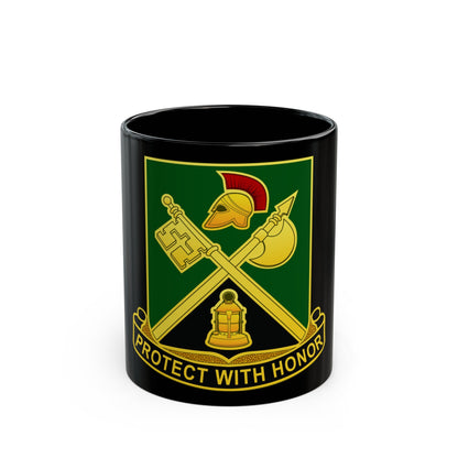 143 Military Police Battalion CAANG (U.S. Army) Black Coffee Mug-11oz-The Sticker Space