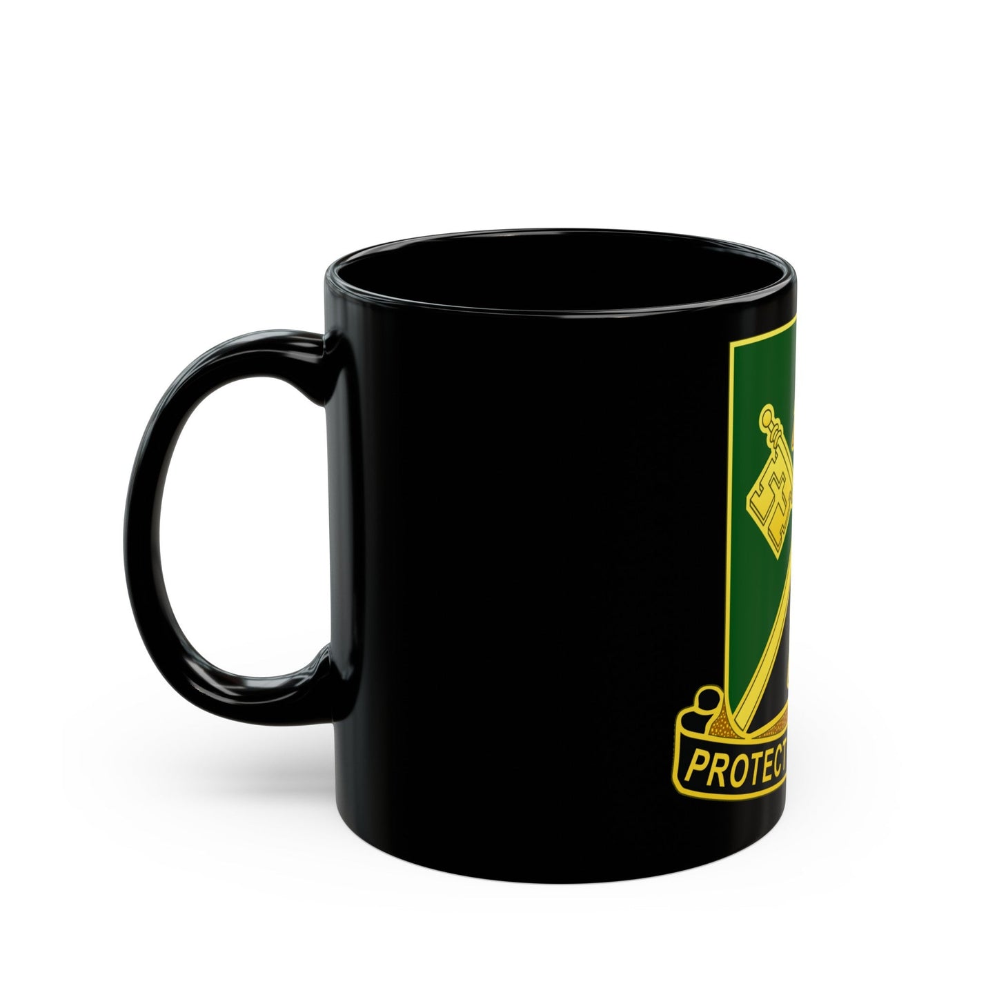 143 Military Police Battalion CAANG (U.S. Army) Black Coffee Mug-The Sticker Space