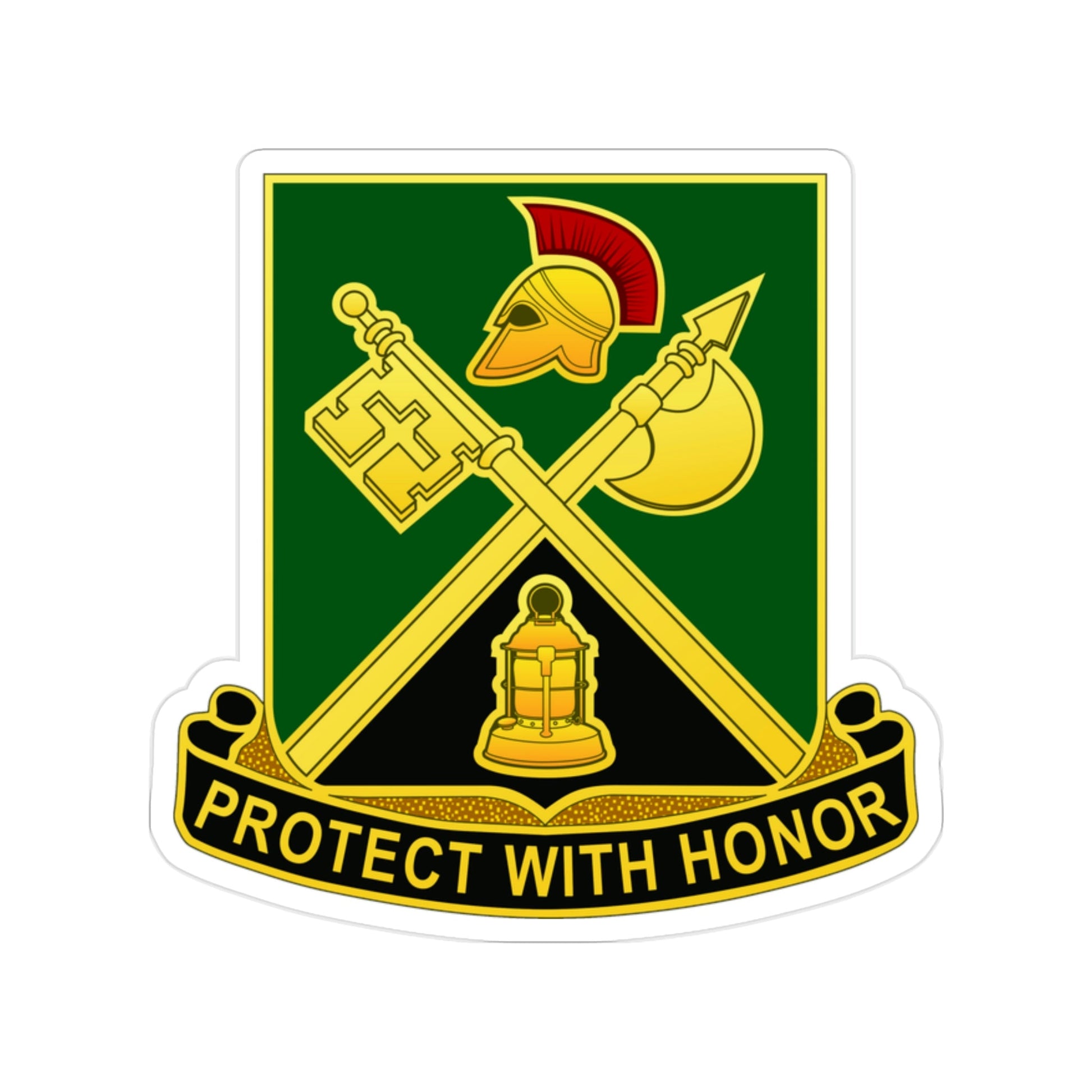 143 Military Police Battalion CAANG (U.S. Army) Transparent STICKER Die-Cut Vinyl Decal-2 Inch-The Sticker Space