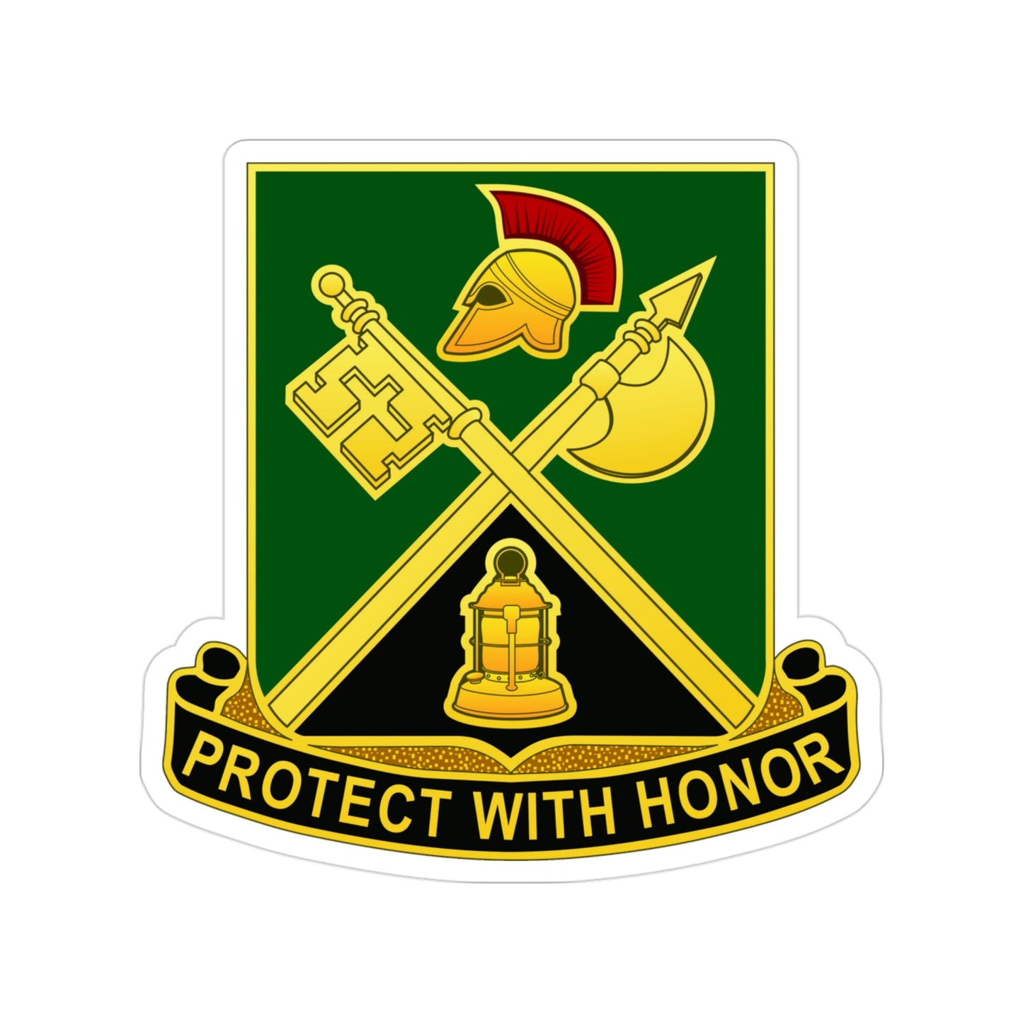 143 Military Police Battalion CAANG (U.S. Army) Transparent STICKER Die-Cut Vinyl Decal-3 Inch-The Sticker Space