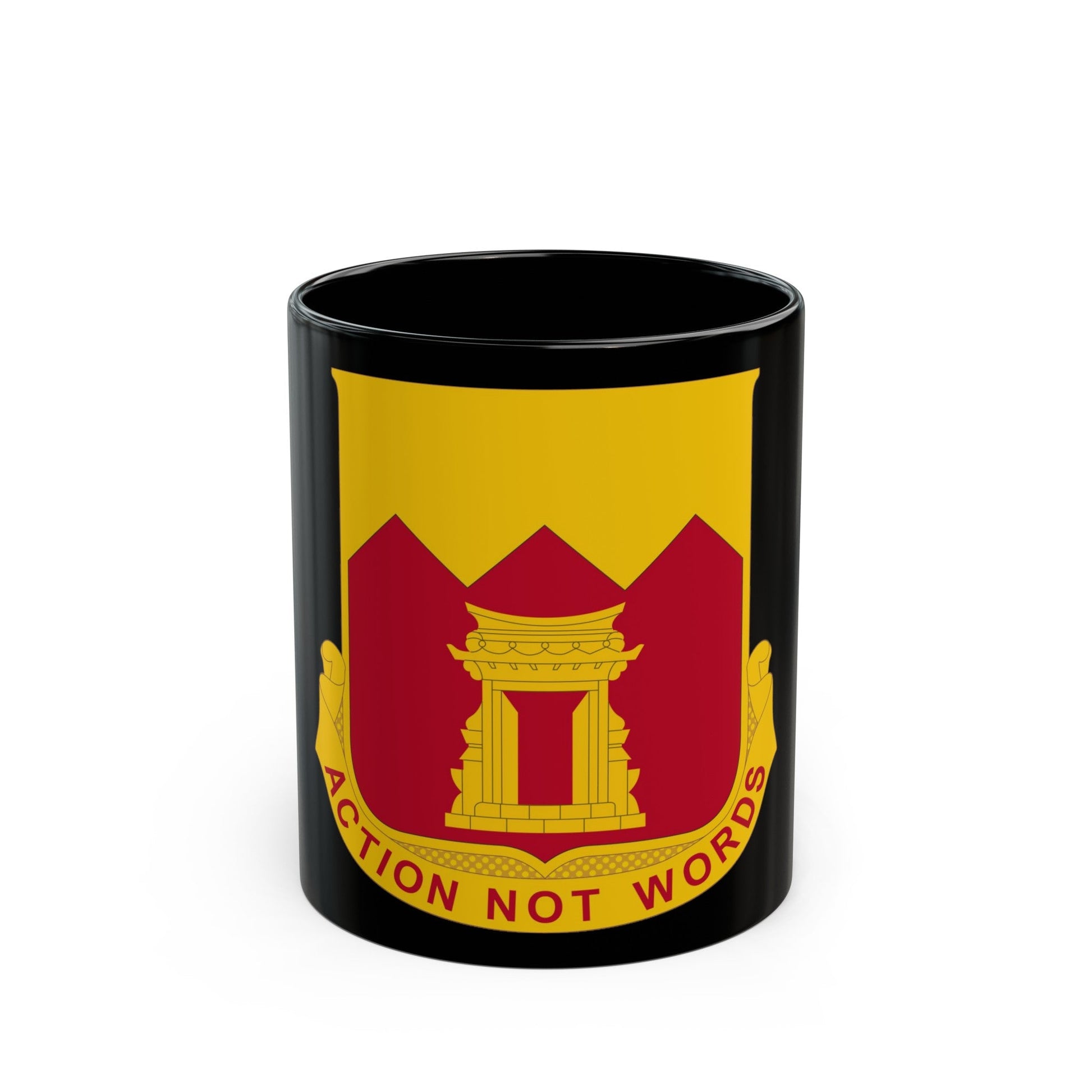 143rd Armored Field Artillery Battalion (U.S. Army) Black Coffee Mug-11oz-The Sticker Space