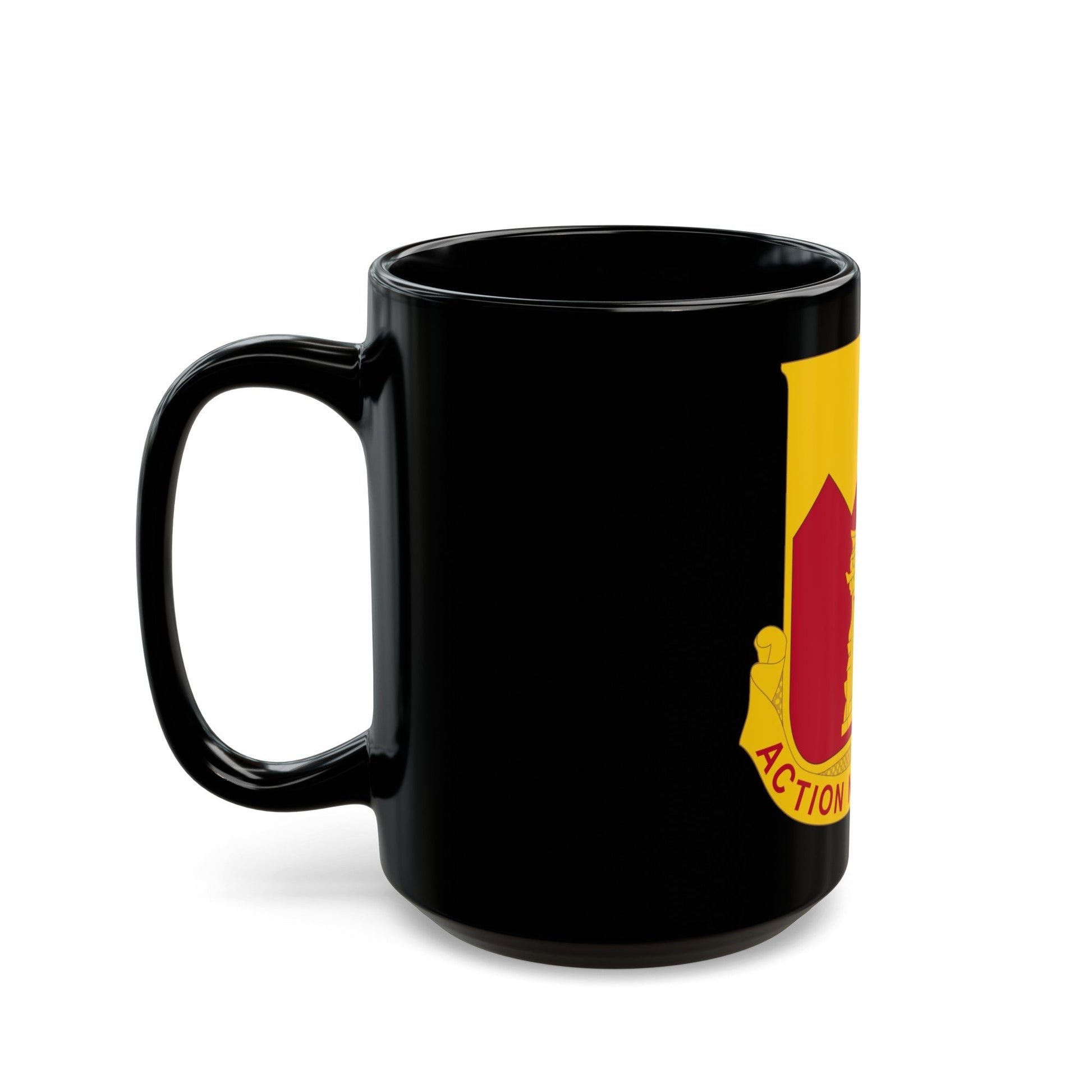 143rd Armored Field Artillery Battalion (U.S. Army) Black Coffee Mug-The Sticker Space