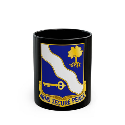 143rd Infantry Regiment (U.S. Army) Black Coffee Mug-11oz-The Sticker Space