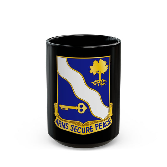 143rd Infantry Regiment (U.S. Army) Black Coffee Mug-15oz-The Sticker Space