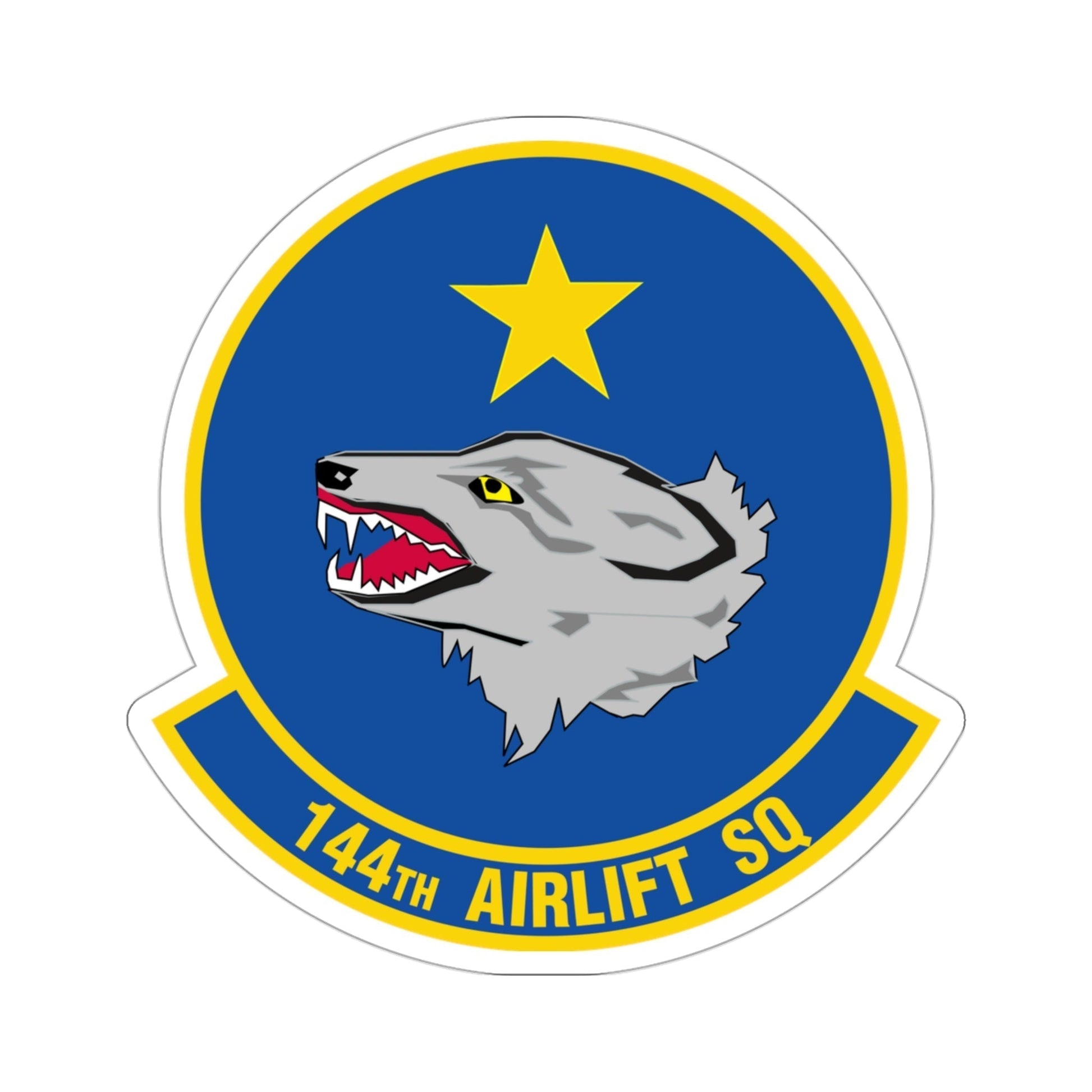 144 Airlift Squadron (U.S. Air Force) STICKER Vinyl Die-Cut Decal-3 Inch-The Sticker Space