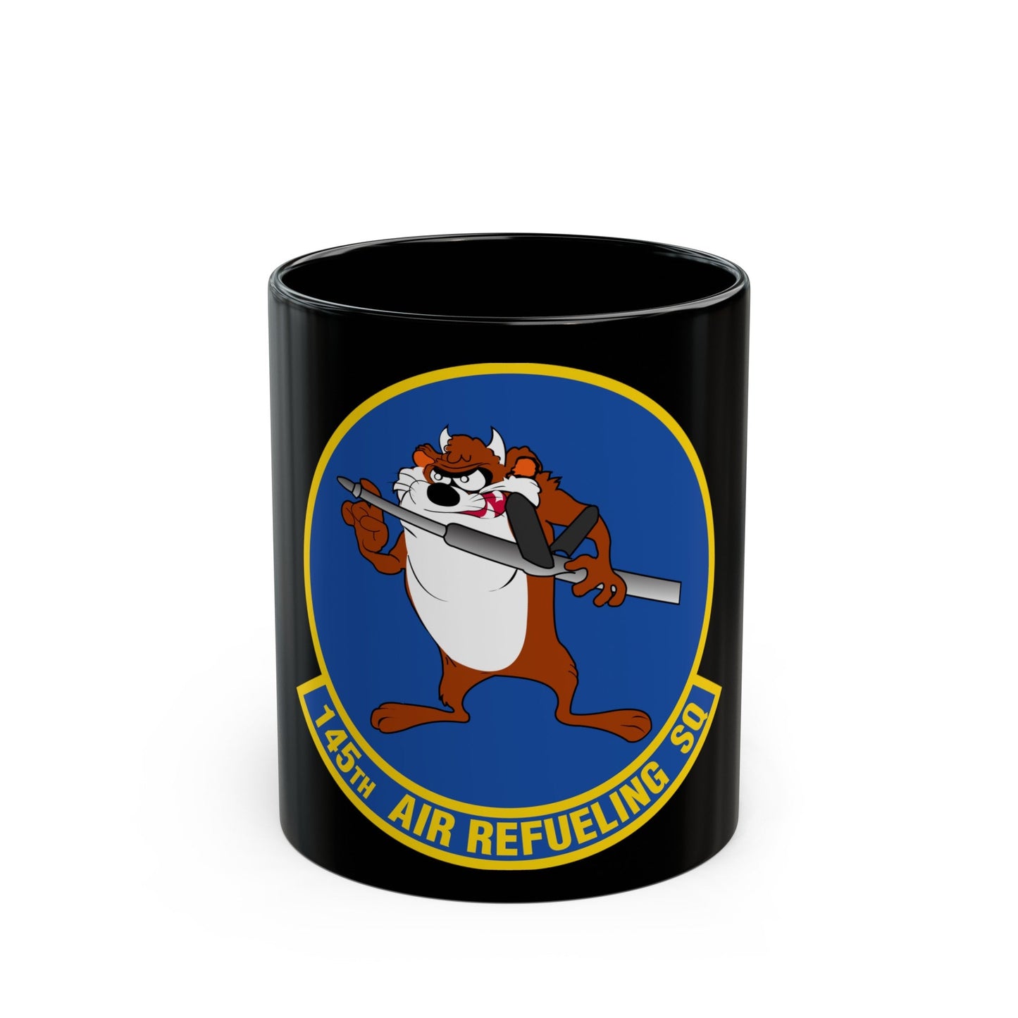 145 Air Refueling Squadron (U.S. Air Force) Black Coffee Mug-11oz-The Sticker Space