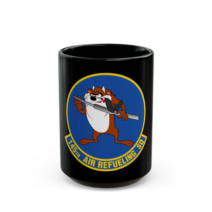 145 Air Refueling Squadron (U.S. Air Force) Black Coffee Mug-15oz-The Sticker Space