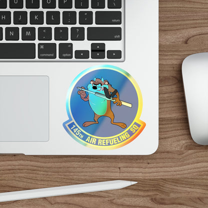 145 Air Refueling Squadron (U.S. Air Force) Holographic STICKER Die-Cut Vinyl Decal-The Sticker Space