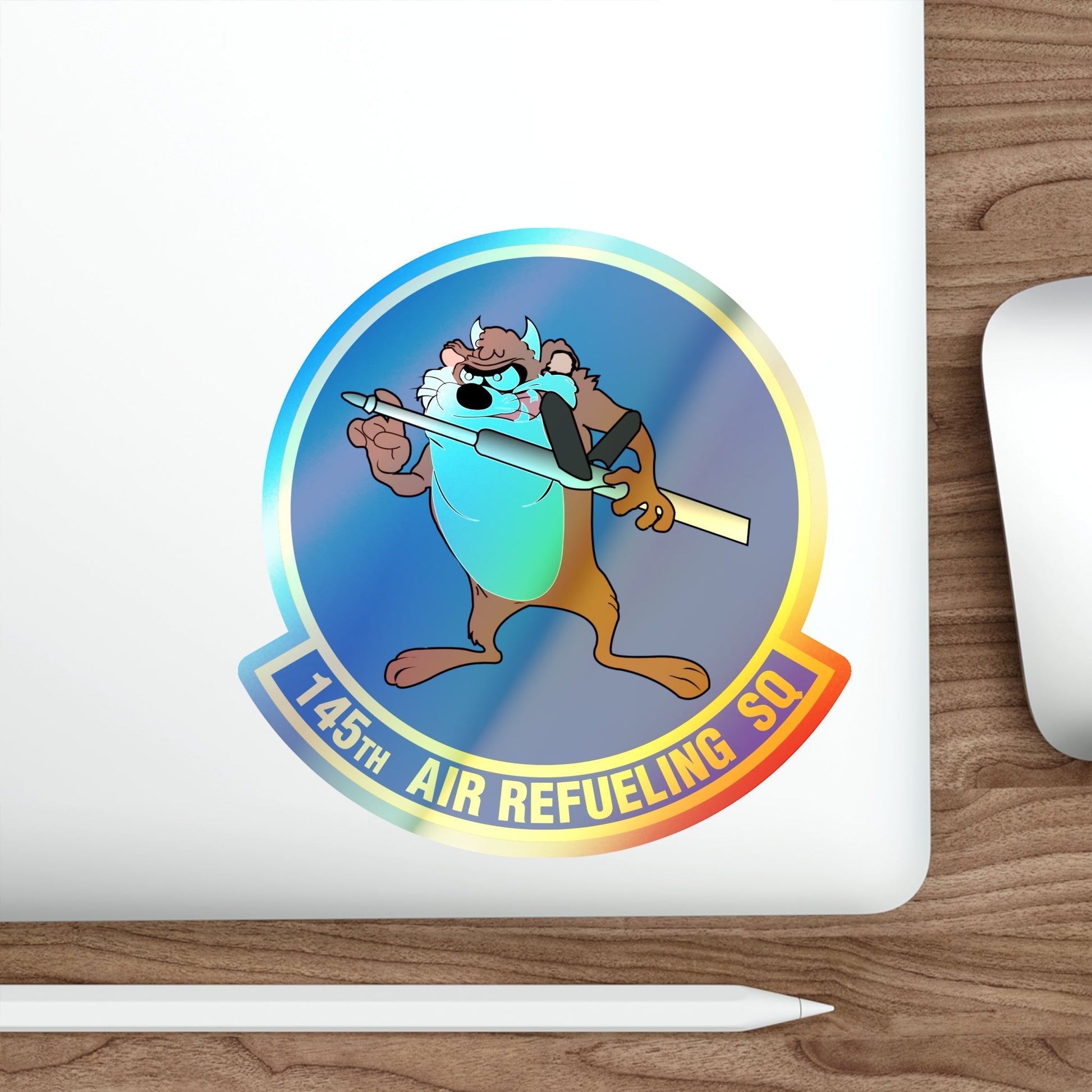 145 Air Refueling Squadron (U.S. Air Force) Holographic STICKER Die-Cut Vinyl Decal-The Sticker Space
