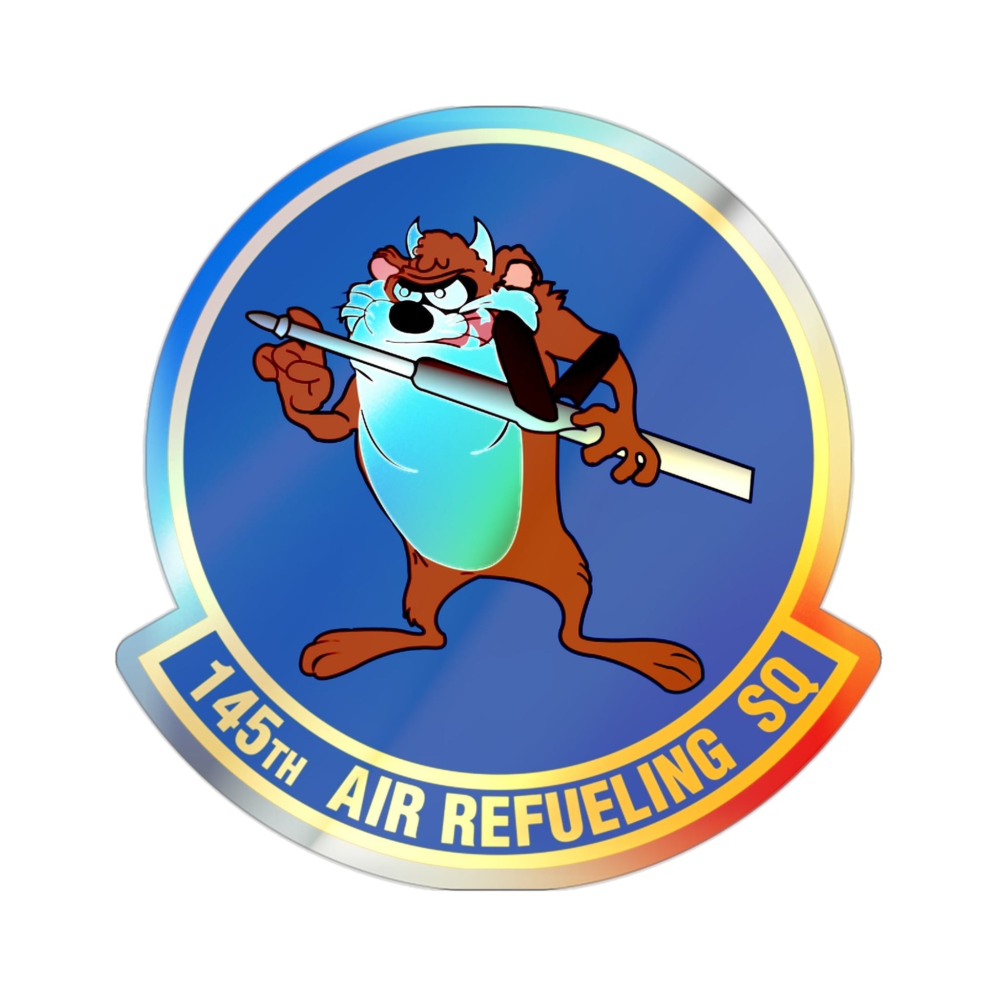 145 Air Refueling Squadron (U.S. Air Force) Holographic STICKER Die-Cut Vinyl Decal-2 Inch-The Sticker Space