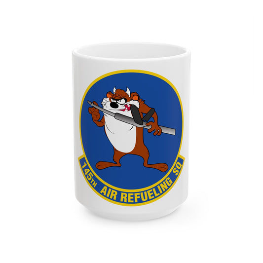 145 Air Refueling Squadron (U.S. Air Force) White Coffee Mug-15oz-The Sticker Space