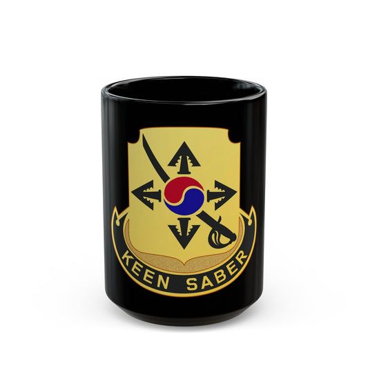 145 Cavalry Regiment (U.S. Army) Black Coffee Mug-15oz-The Sticker Space