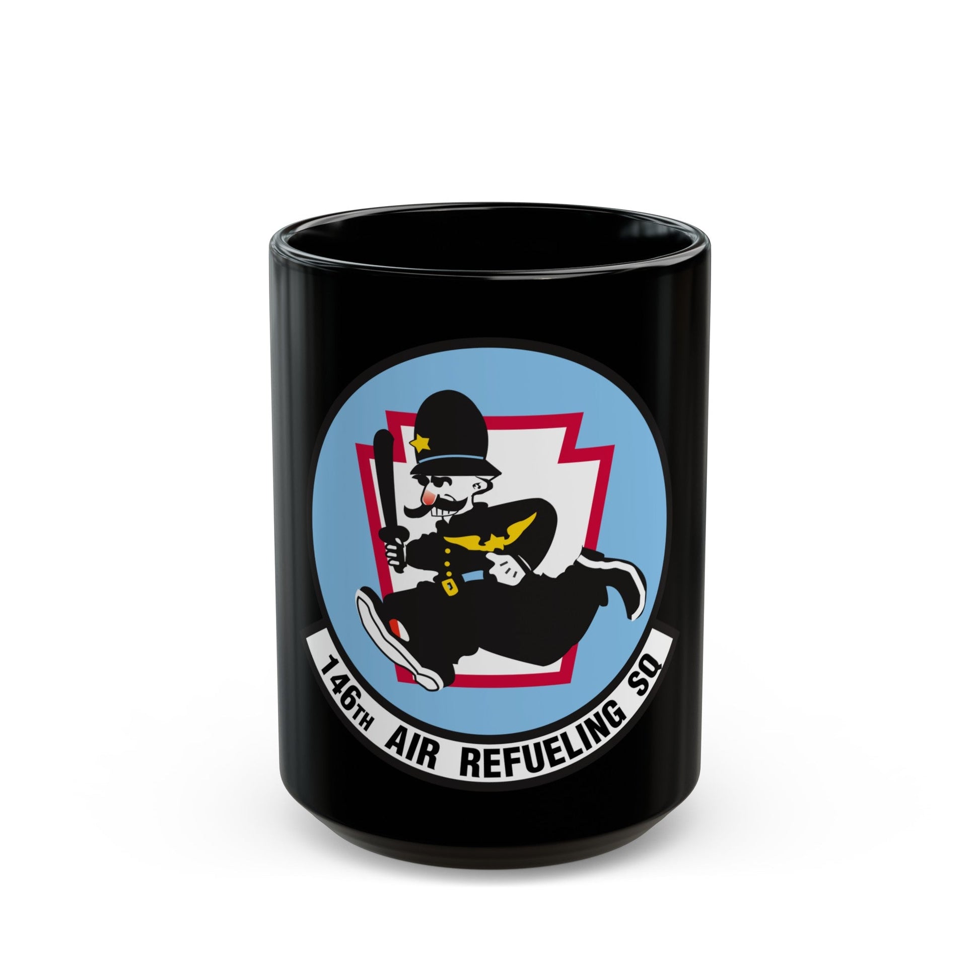 146 Air Refueling Squadron (U.S. Air Force) Black Coffee Mug-15oz-The Sticker Space