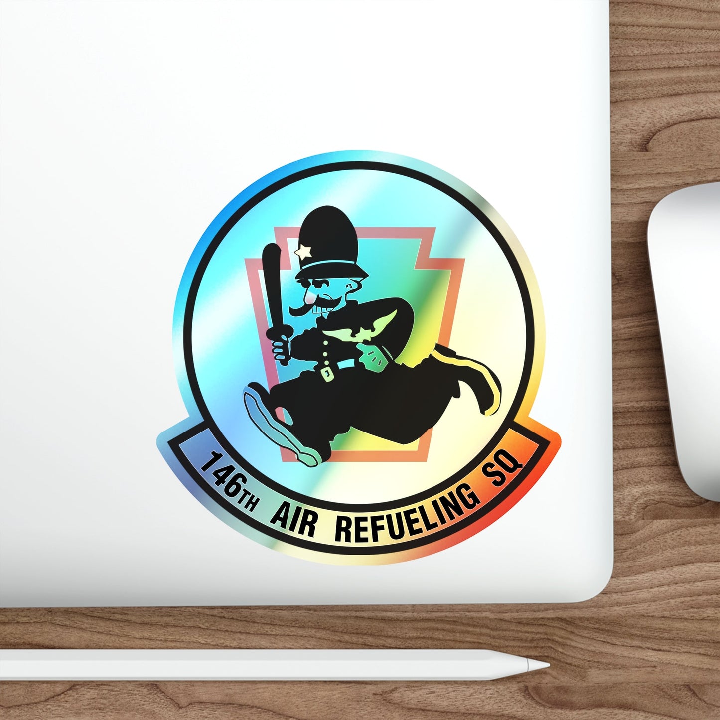 146 Air Refueling Squadron (U.S. Air Force) Holographic STICKER Die-Cut Vinyl Decal-The Sticker Space
