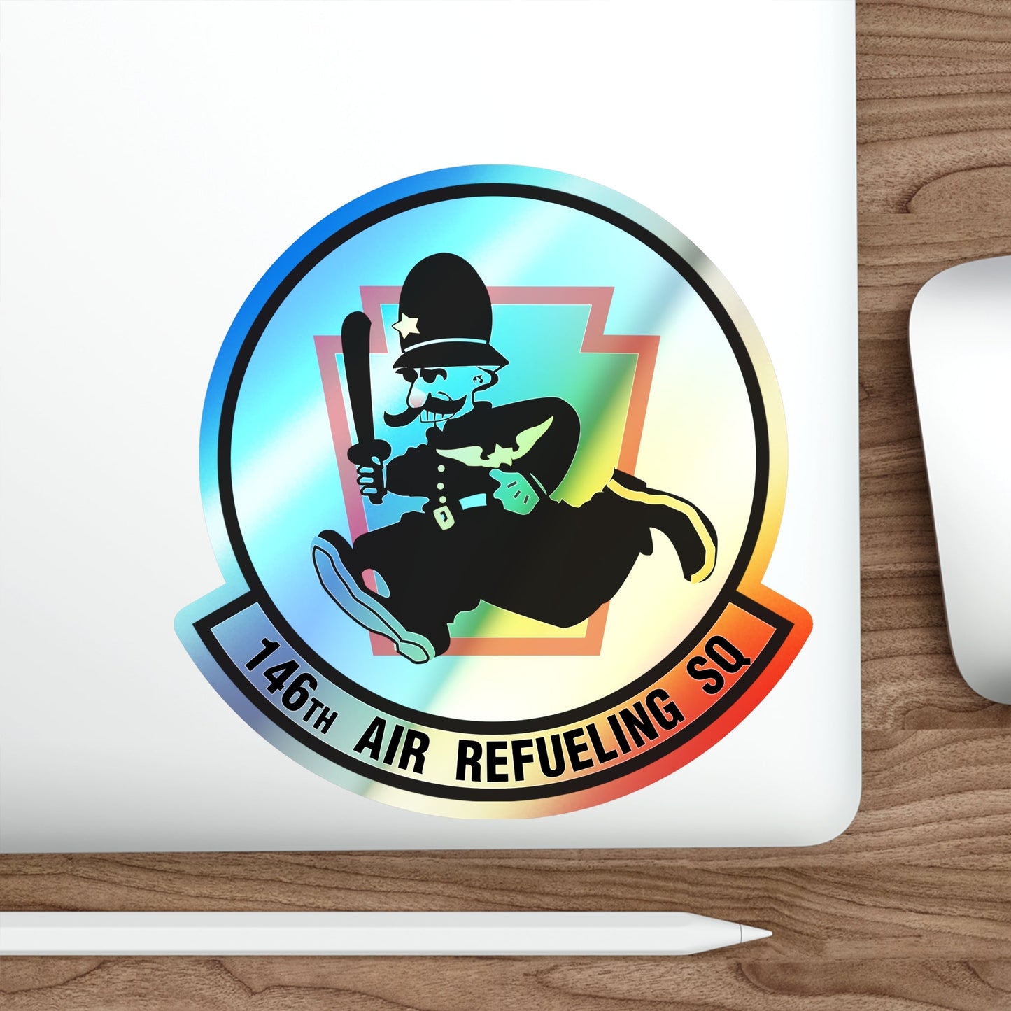146 Air Refueling Squadron (U.S. Air Force) Holographic STICKER Die-Cut Vinyl Decal-The Sticker Space