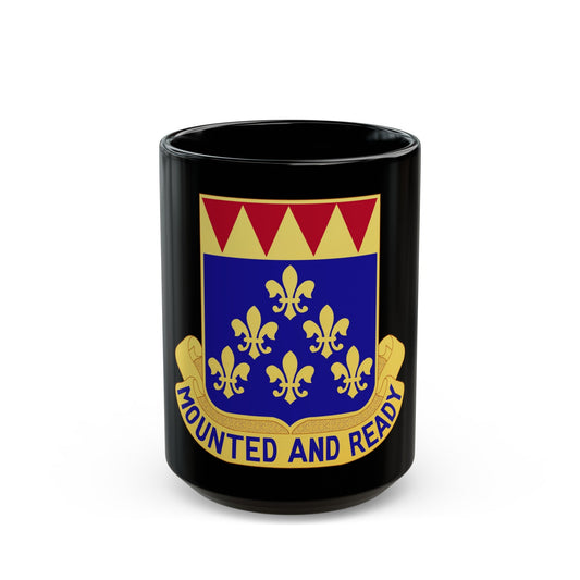 146 Cavalry Regiment (U.S. Army) Black Coffee Mug-15oz-The Sticker Space