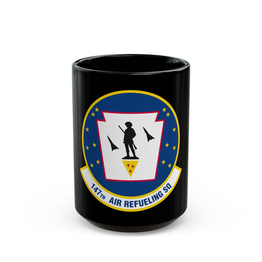 147 Air Refueling Squadron (U.S. Air Force) Black Coffee Mug-15oz-The Sticker Space