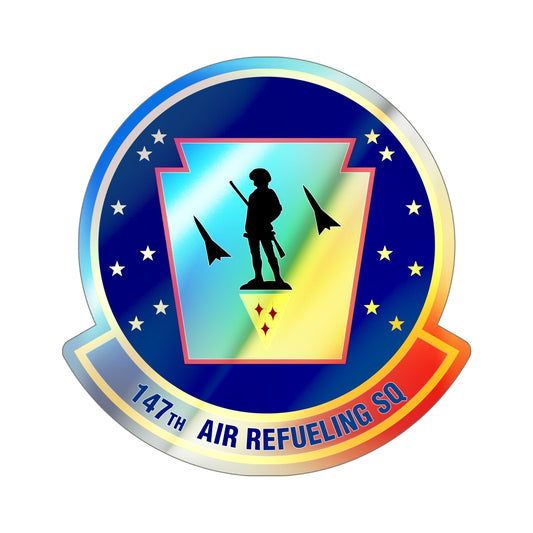 147 Air Refueling Squadron (U.S. Air Force) Holographic STICKER Die-Cut Vinyl Decal-6 Inch-The Sticker Space
