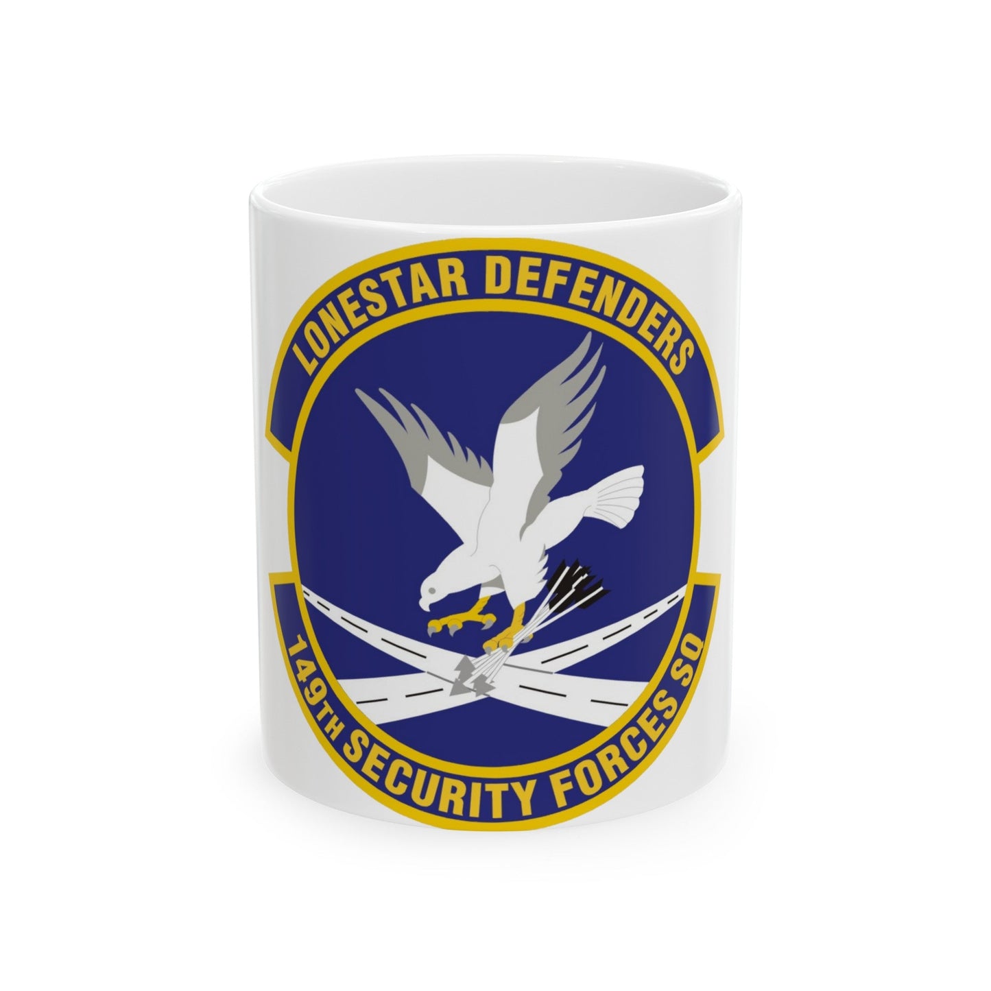 149th Security Forces Squadron (U.S. Air Force) White Coffee Mug-11oz-The Sticker Space