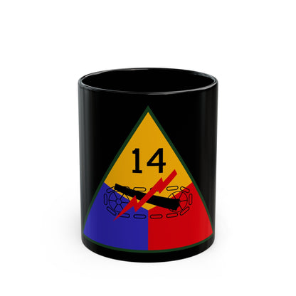 14th Armored Division (U.S. Army) Black Coffee Mug-11oz-The Sticker Space