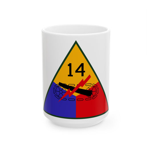 14th Armored Division (U.S. Army) White Coffee Mug
