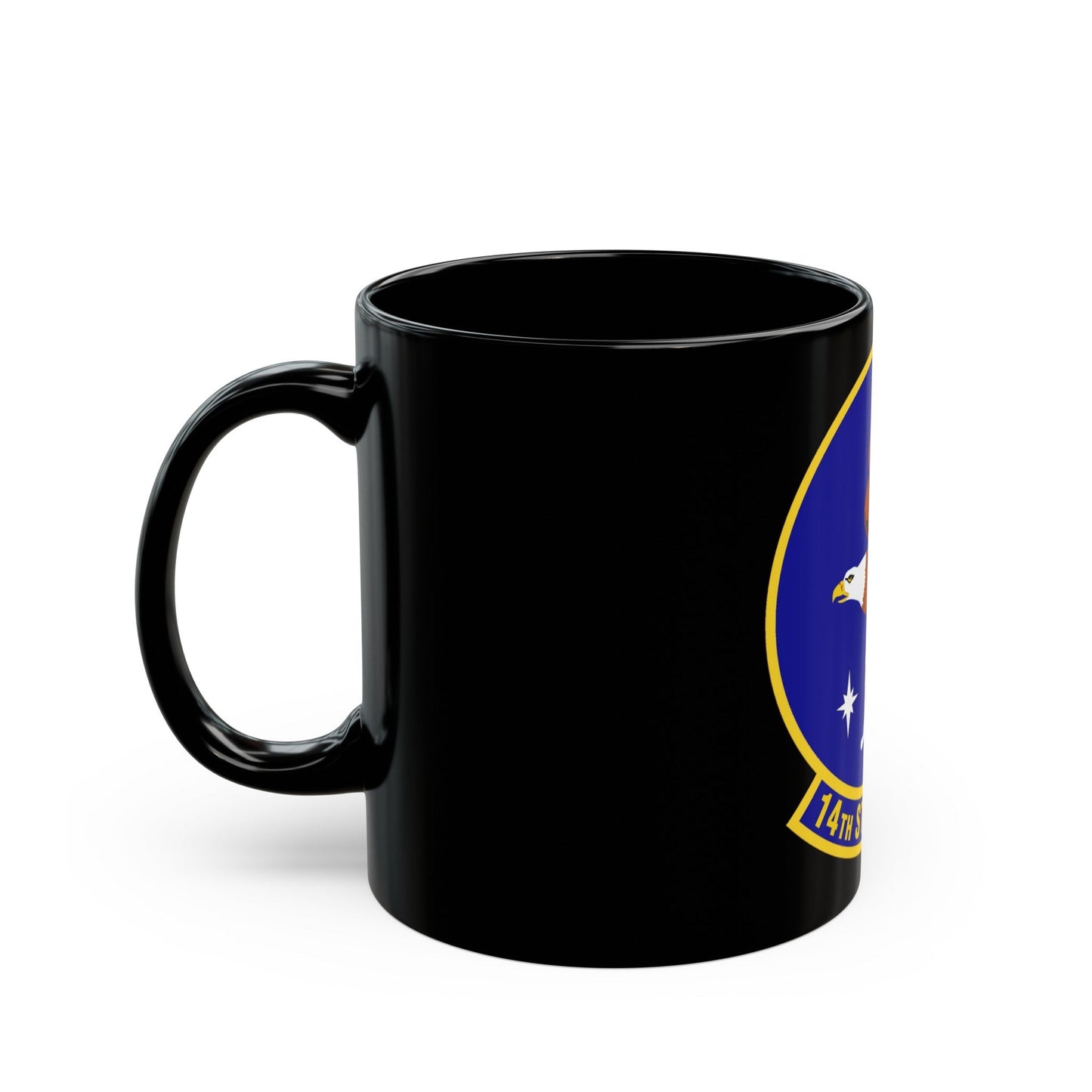 14th Student Squadron (U.S. Air Force) Black Coffee Mug-The Sticker Space
