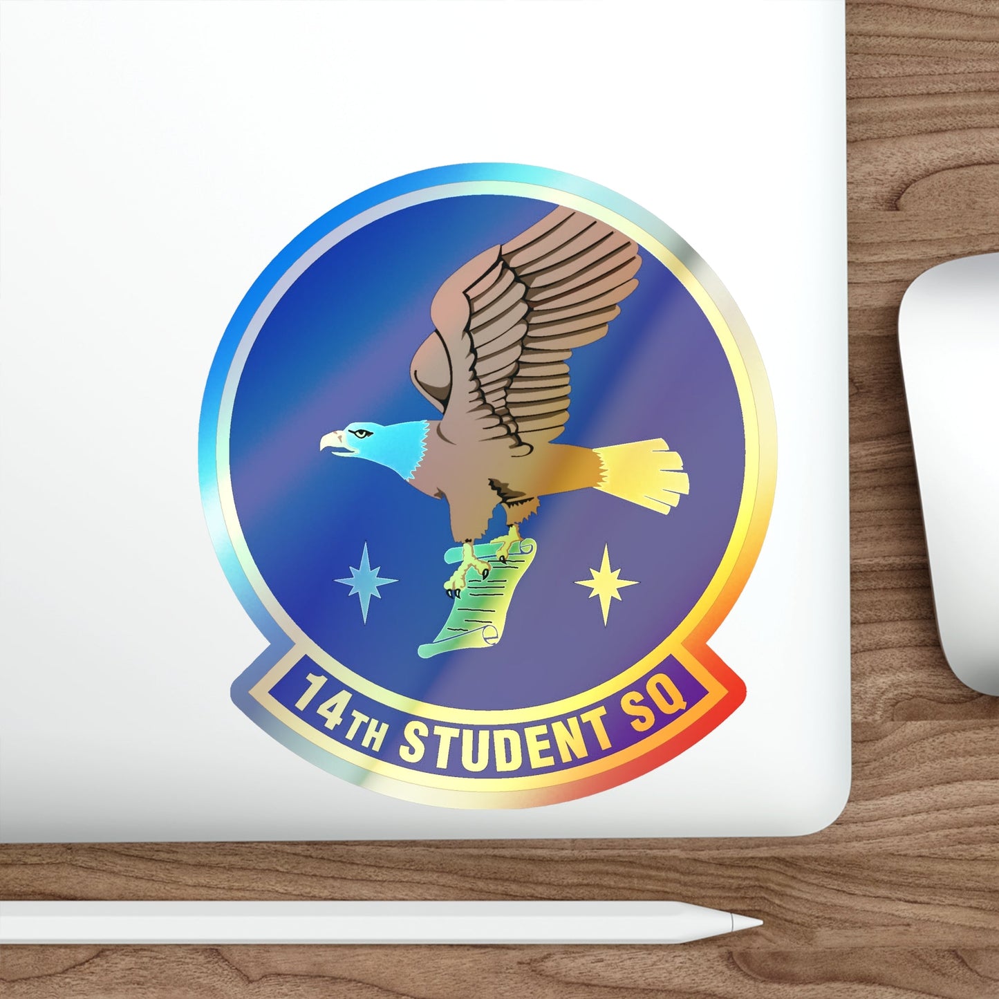 14th Student Squadron (U.S. Air Force) Holographic STICKER Die-Cut Vinyl Decal-The Sticker Space