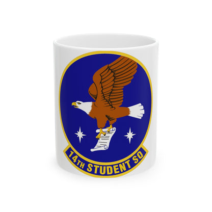14th Student Squadron (U.S. Air Force) White Coffee Mug-11oz-The Sticker Space