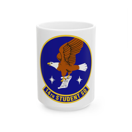 14th Student Squadron (U.S. Air Force) White Coffee Mug-15oz-The Sticker Space