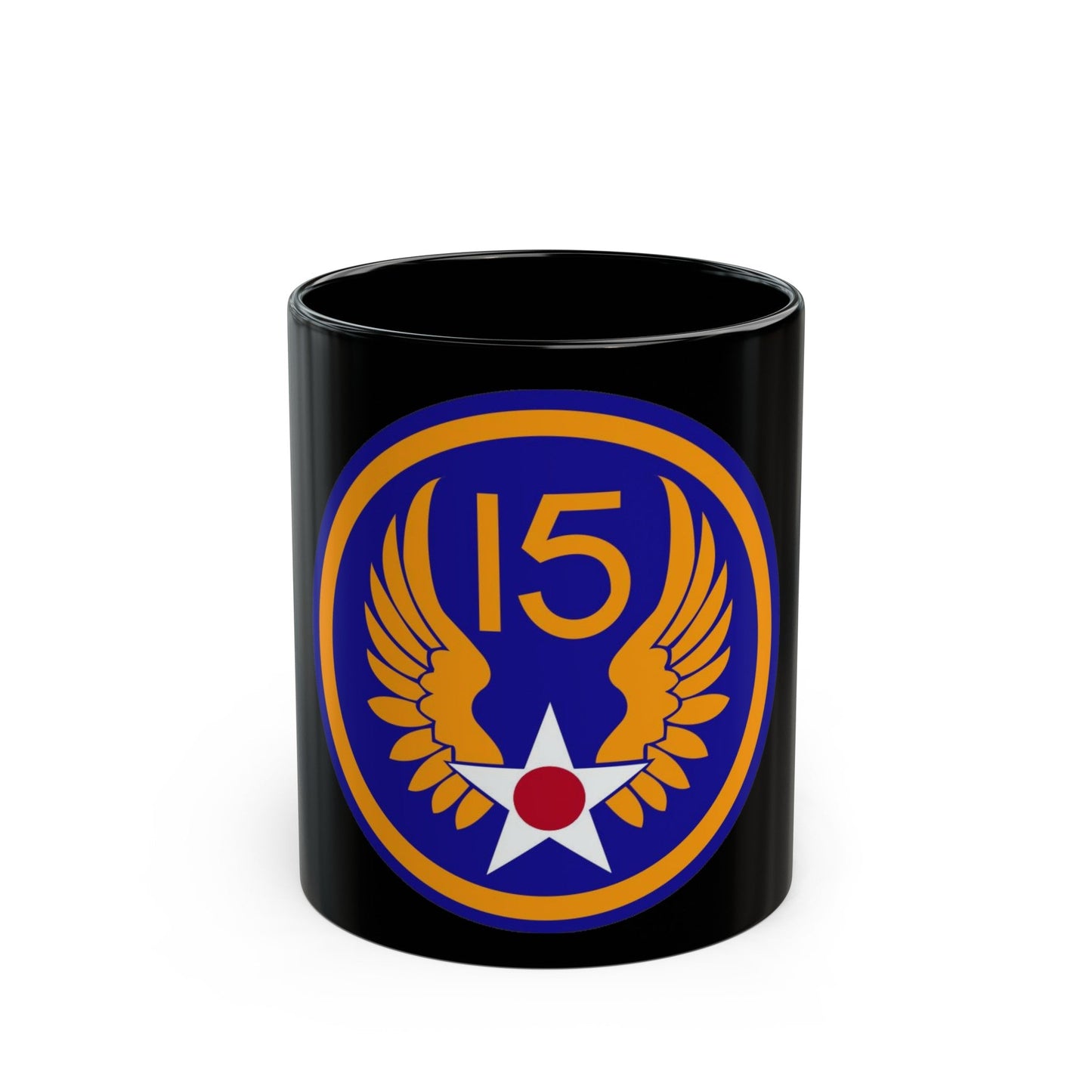 15 Air Force (U.S. Army) Black Coffee Mug-11oz-The Sticker Space