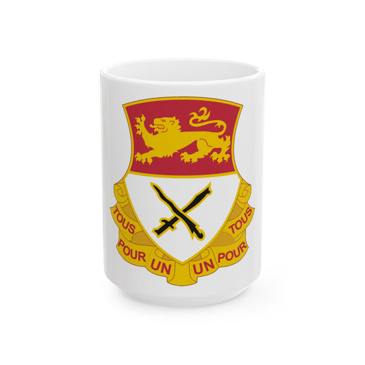 15 Cavalry Regiment (U.S. Army) White Coffee Mug