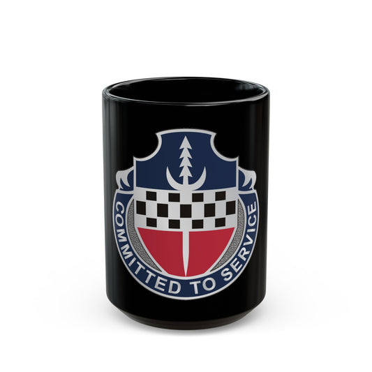 15 Personnel Services Battalion (U.S. Army) Black Coffee Mug-15oz-The Sticker Space