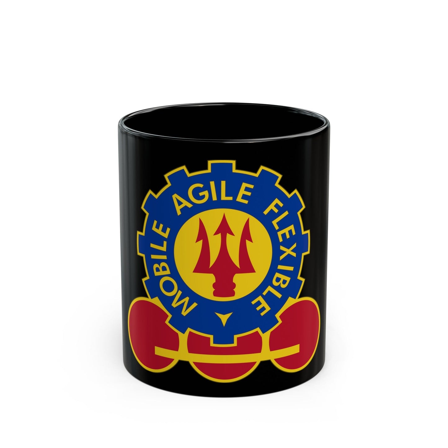 150 Engineer Battalion (U.S. Army) Black Coffee Mug-11oz-The Sticker Space