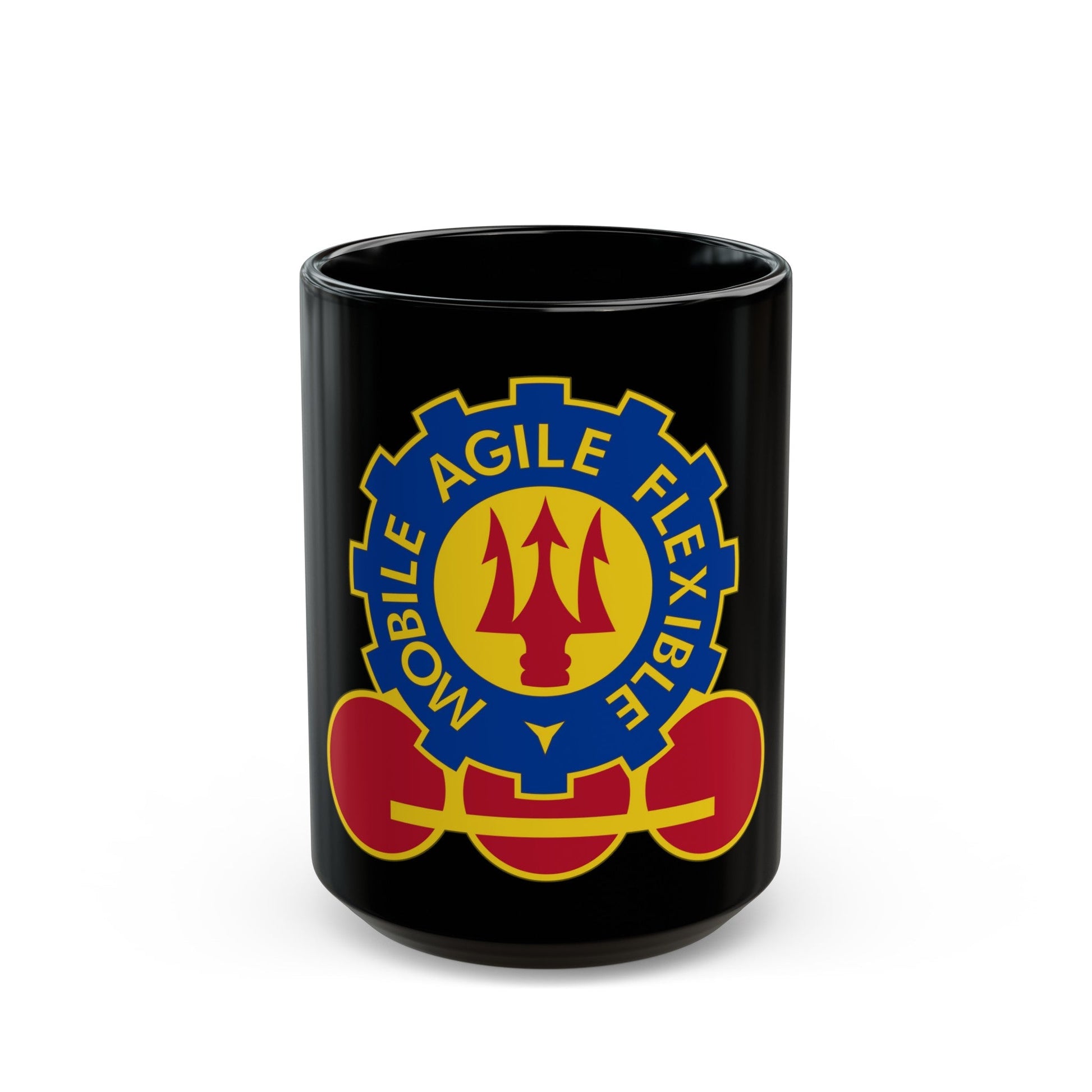 150 Engineer Battalion (U.S. Army) Black Coffee Mug-15oz-The Sticker Space