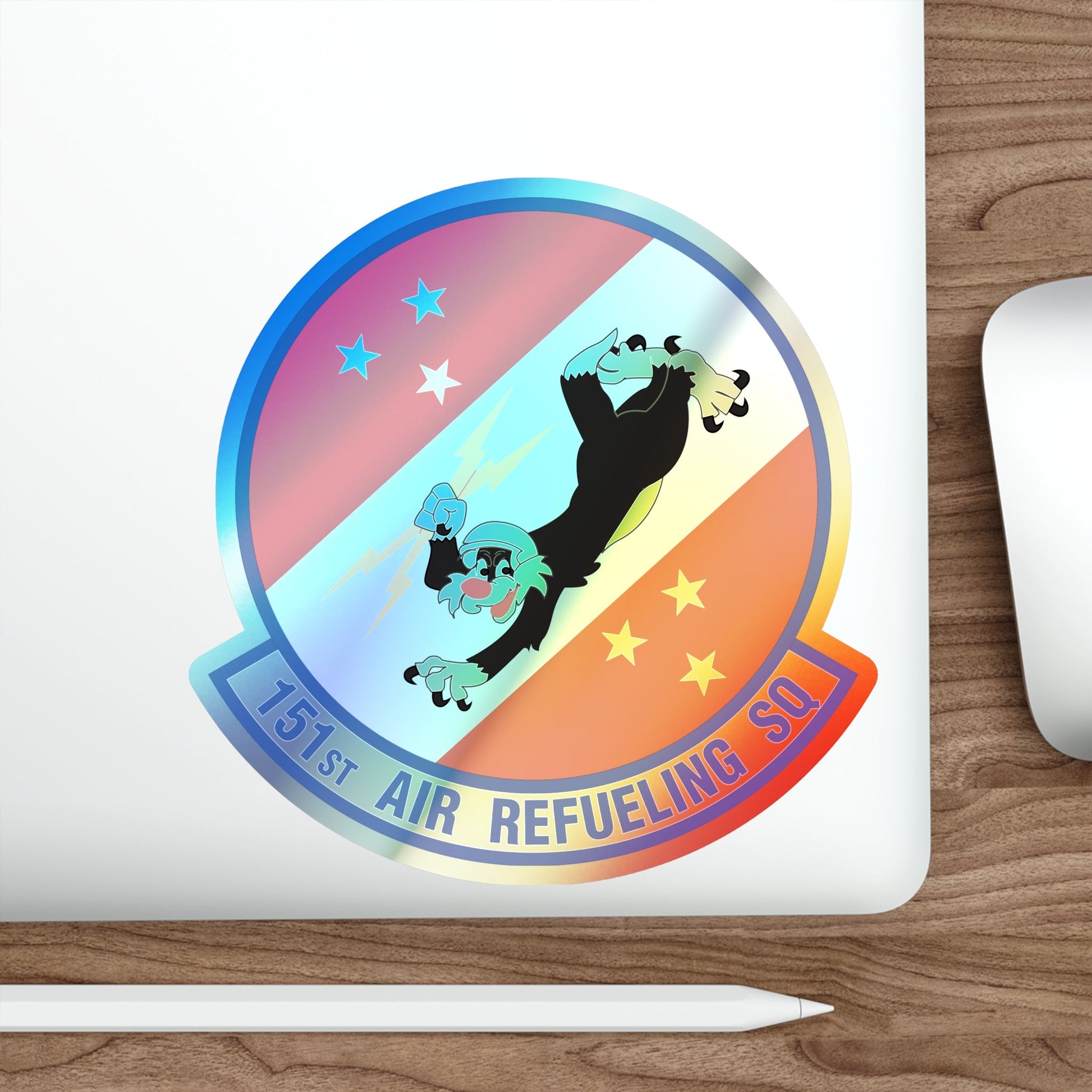 151 Air Refueling Squadron (U.S. Air Force) Holographic STICKER Die-Cut Vinyl Decal-The Sticker Space