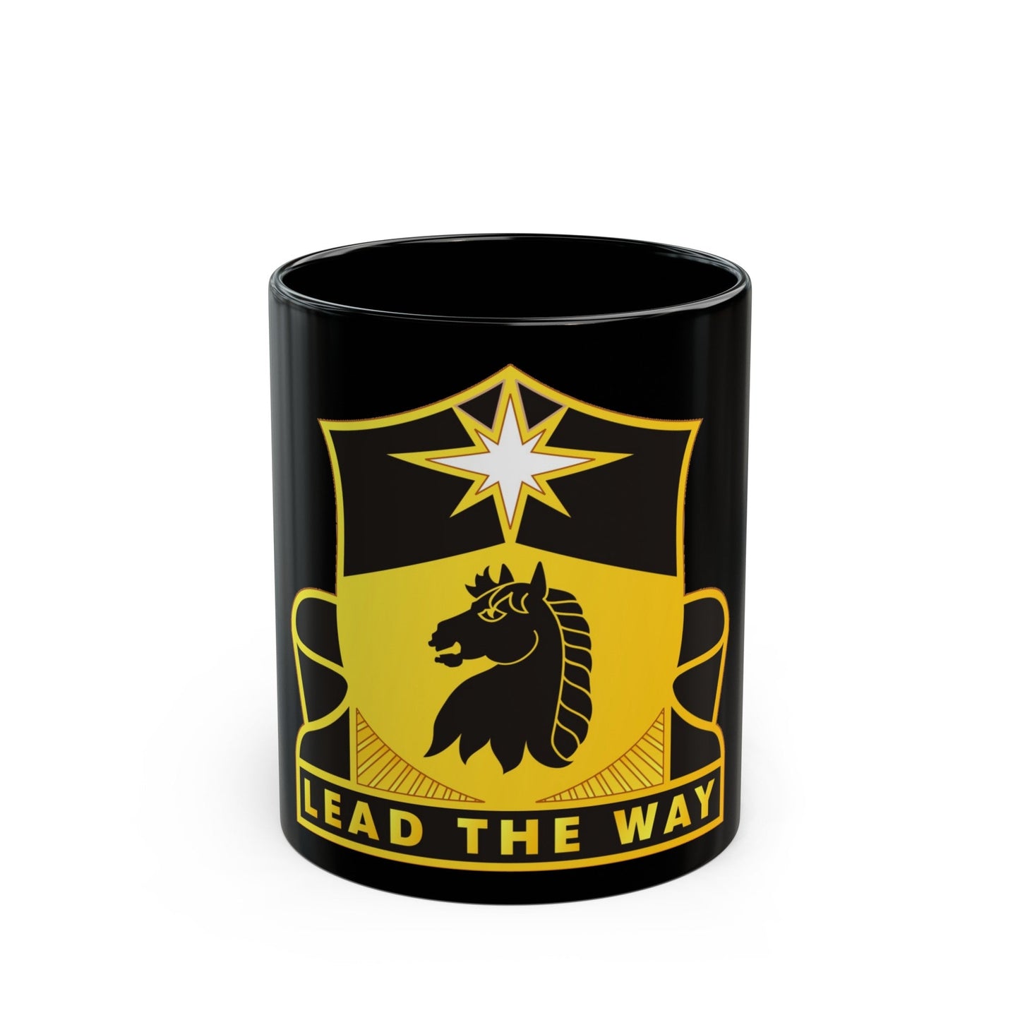 151 Cavalry Regiment (U.S. Army) Black Coffee Mug-11oz-The Sticker Space