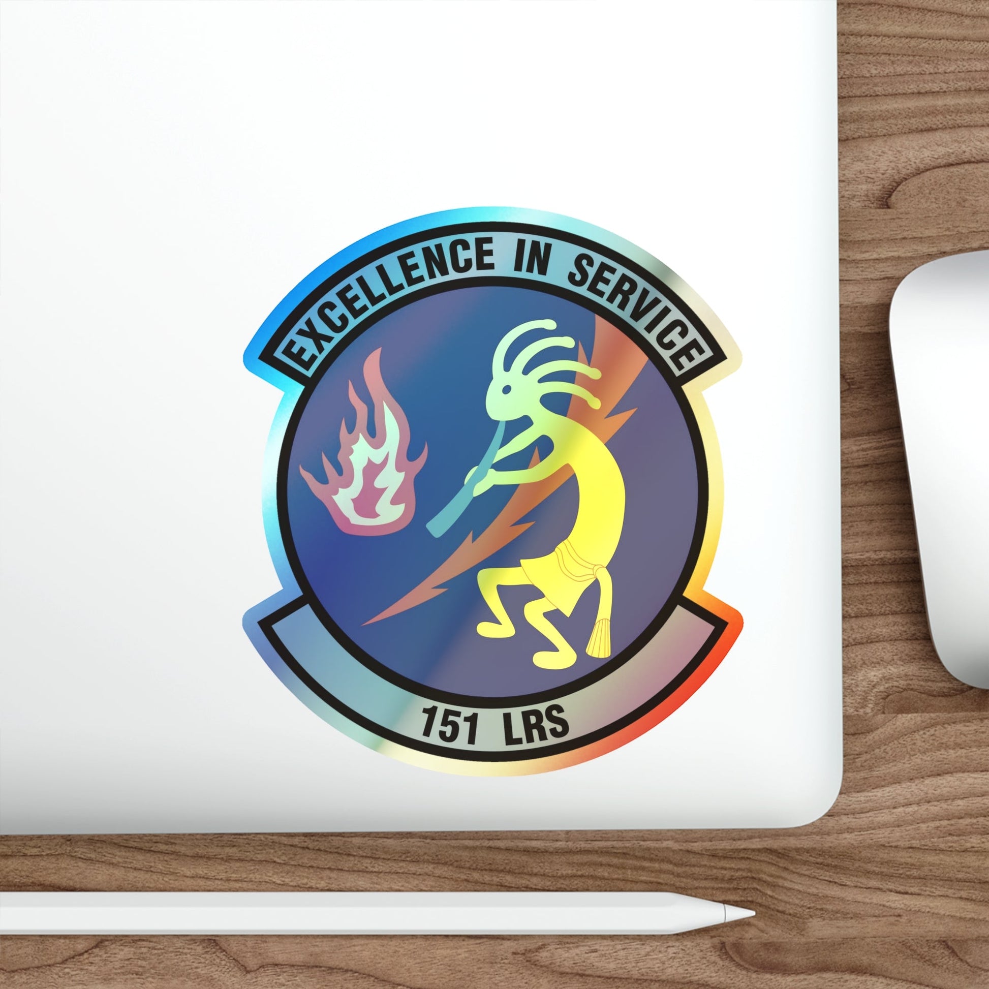151st Logistics Readiness Squadron (U.S. Air Force) Holographic STICKER Die-Cut Vinyl Decal-The Sticker Space