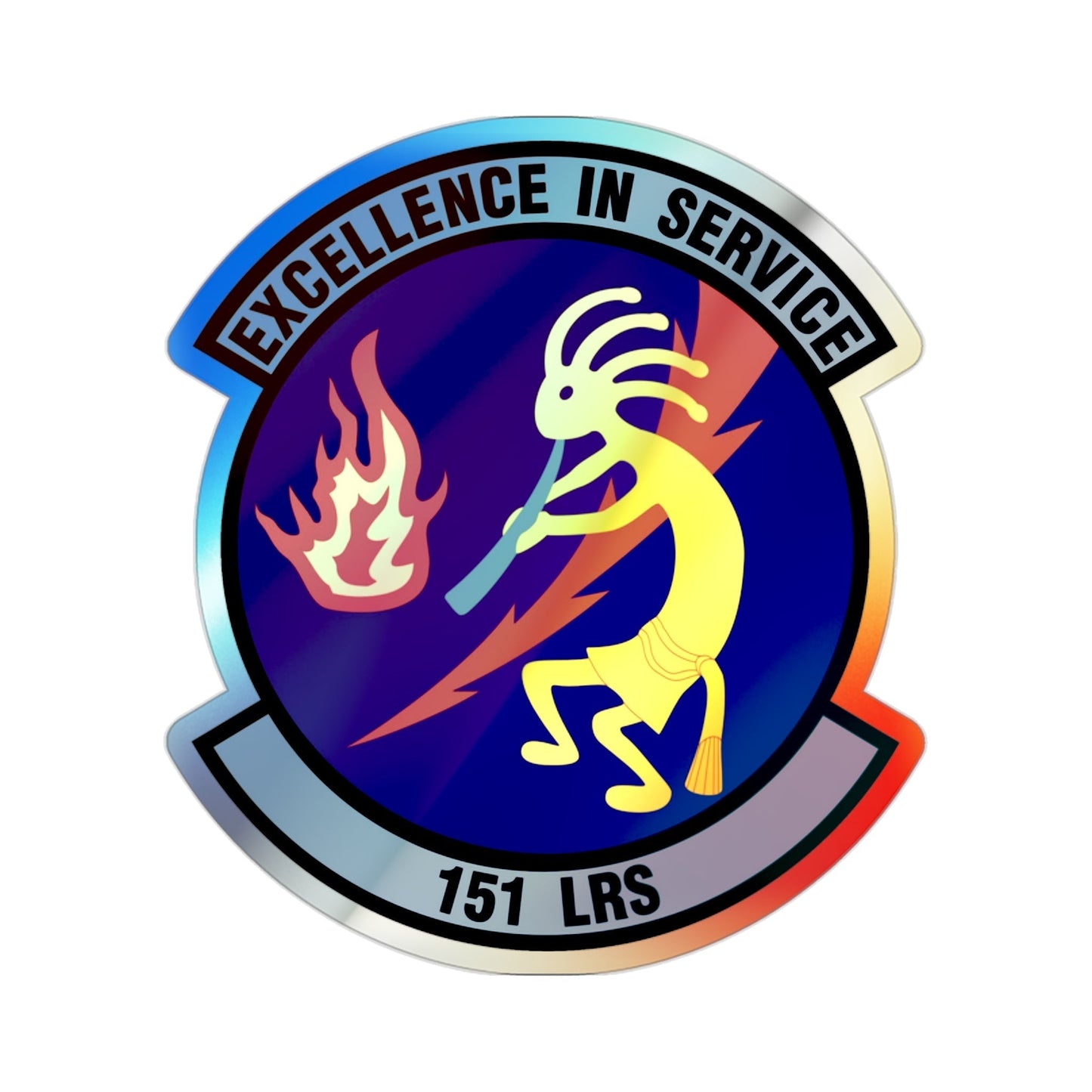 151st Logistics Readiness Squadron (U.S. Air Force) Holographic STICKER Die-Cut Vinyl Decal-2 Inch-The Sticker Space