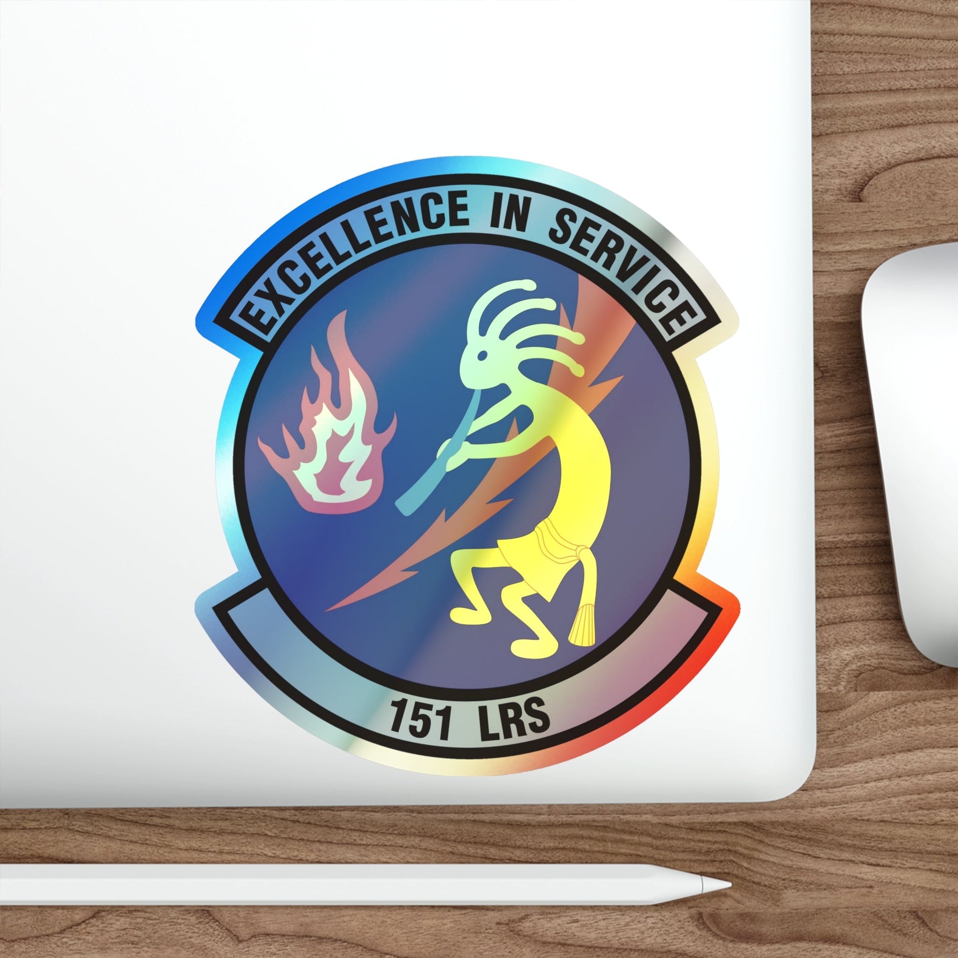 151st Logistics Readiness Squadron (U.S. Air Force) Holographic STICKER Die-Cut Vinyl Decal-The Sticker Space