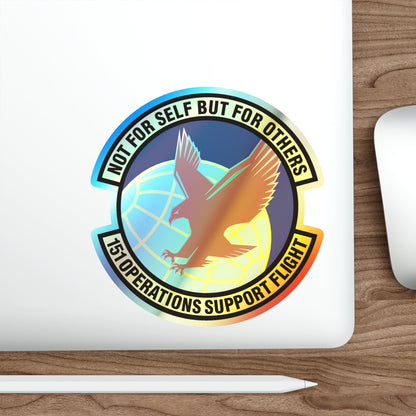 151st Operations Support Flight (U.S. Air Force) Holographic STICKER Die-Cut Vinyl Decal-The Sticker Space