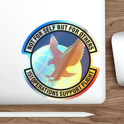 151st Operations Support Flight (U.S. Air Force) Holographic STICKER Die-Cut Vinyl Decal-The Sticker Space