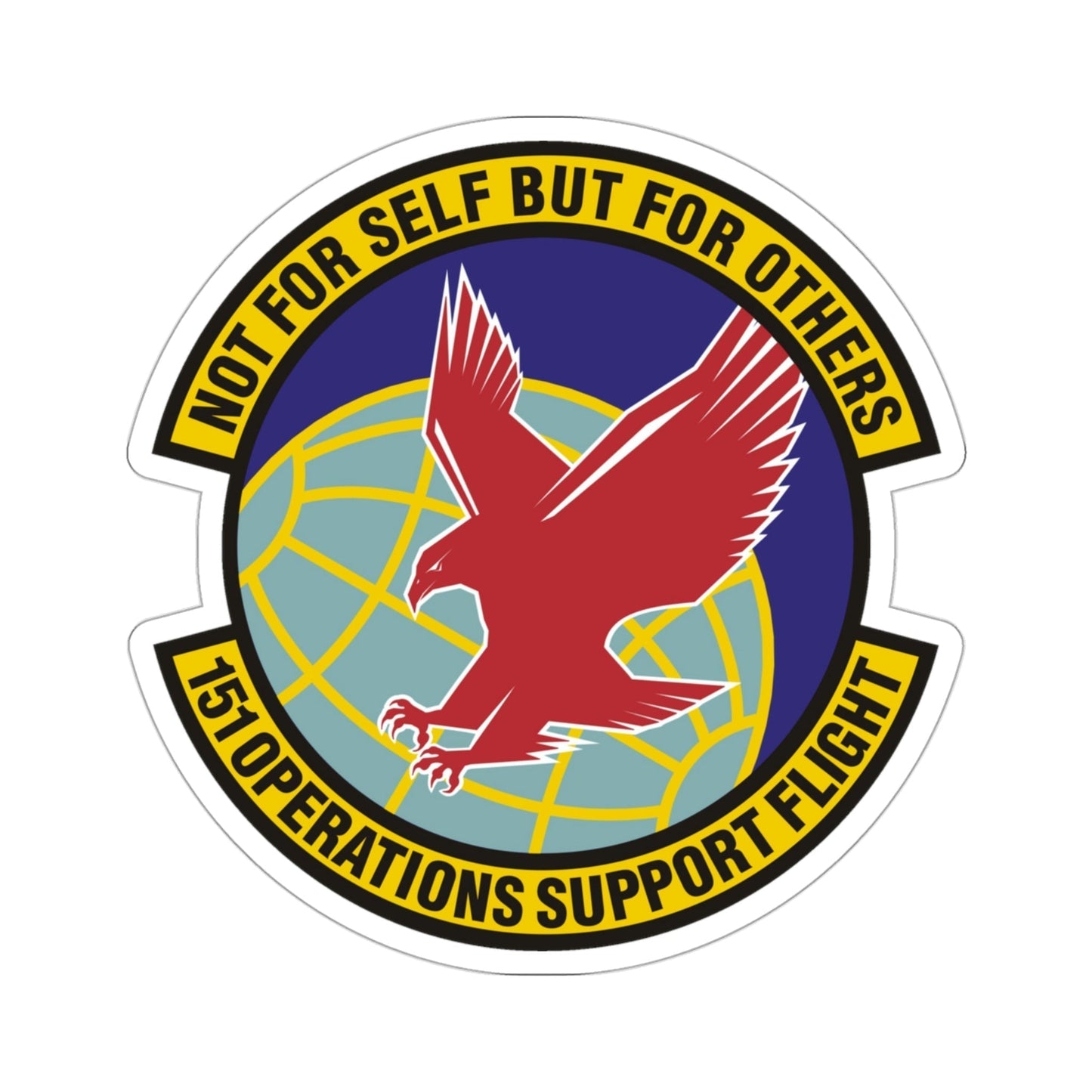151st Operations Support Flight (U.S. Air Force) STICKER Vinyl Die-Cut Decal-3 Inch-The Sticker Space