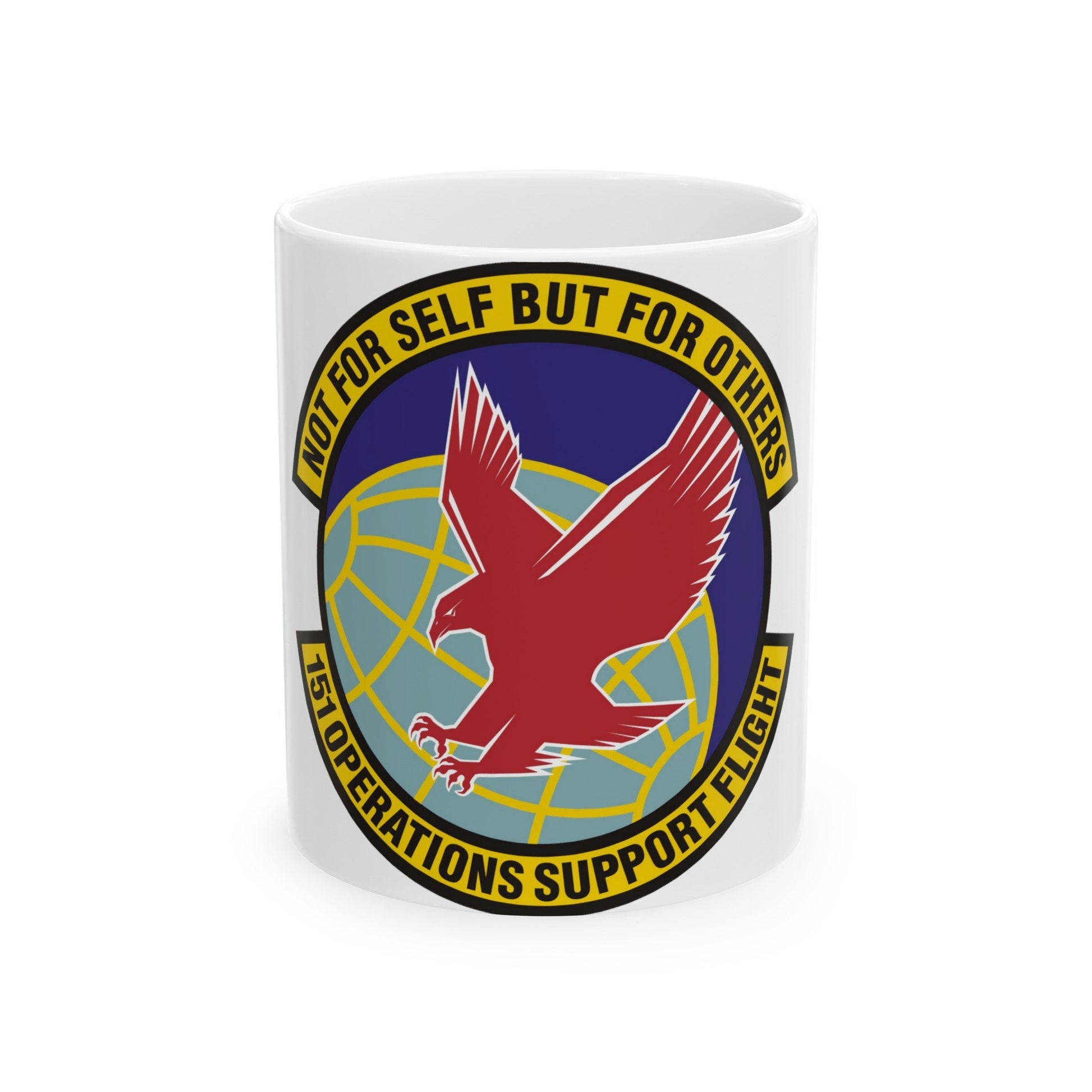 151st Operations Support Flight (U.S. Air Force) White Coffee Mug-11oz-The Sticker Space