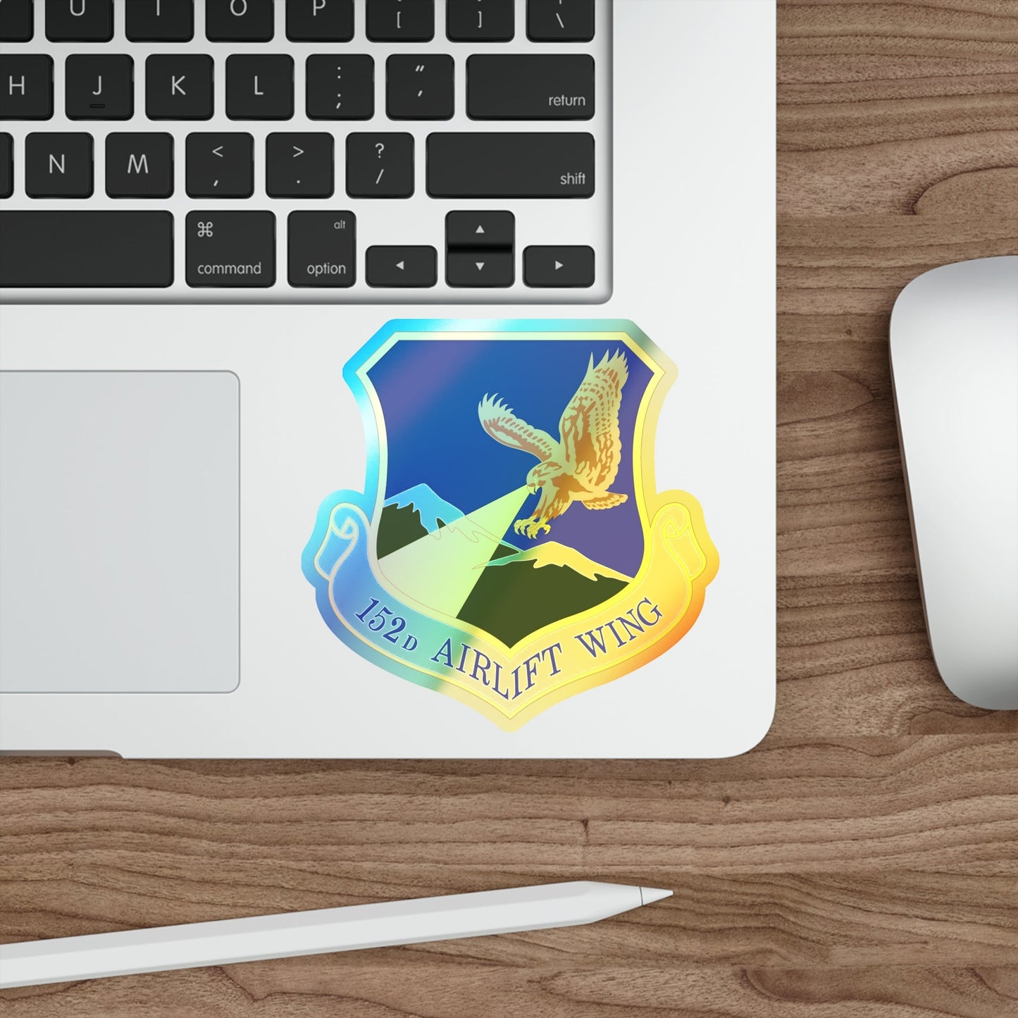 152d Airlift Wing (U.S. Air Force) Holographic STICKER Die-Cut Vinyl Decal-The Sticker Space